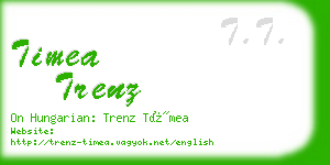 timea trenz business card